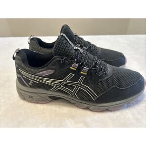 ASICS Gel-Venture 8 Shoes Women’s 10 Black Mesh Trail Running Sneakers 1012A708